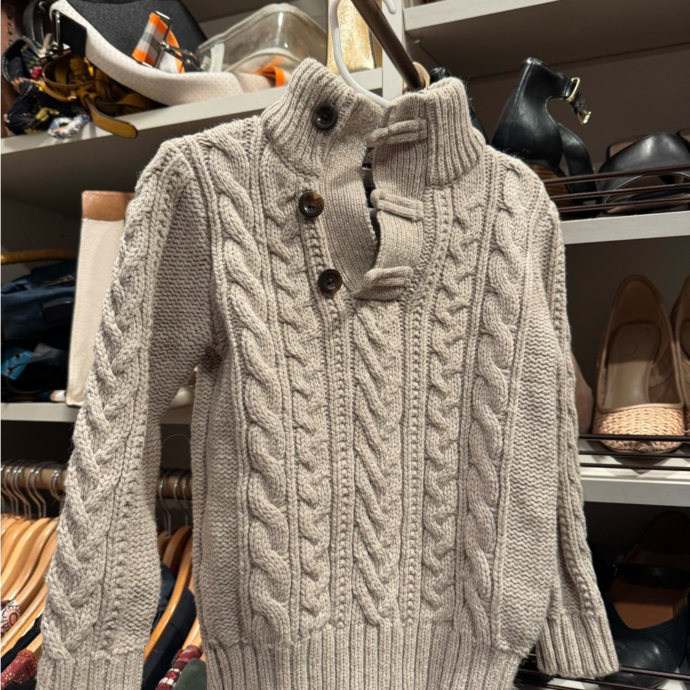 GAP Boy’s Turtleneck Sweater - Beige